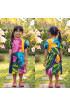 Hand Painted Rayon Kids Dress